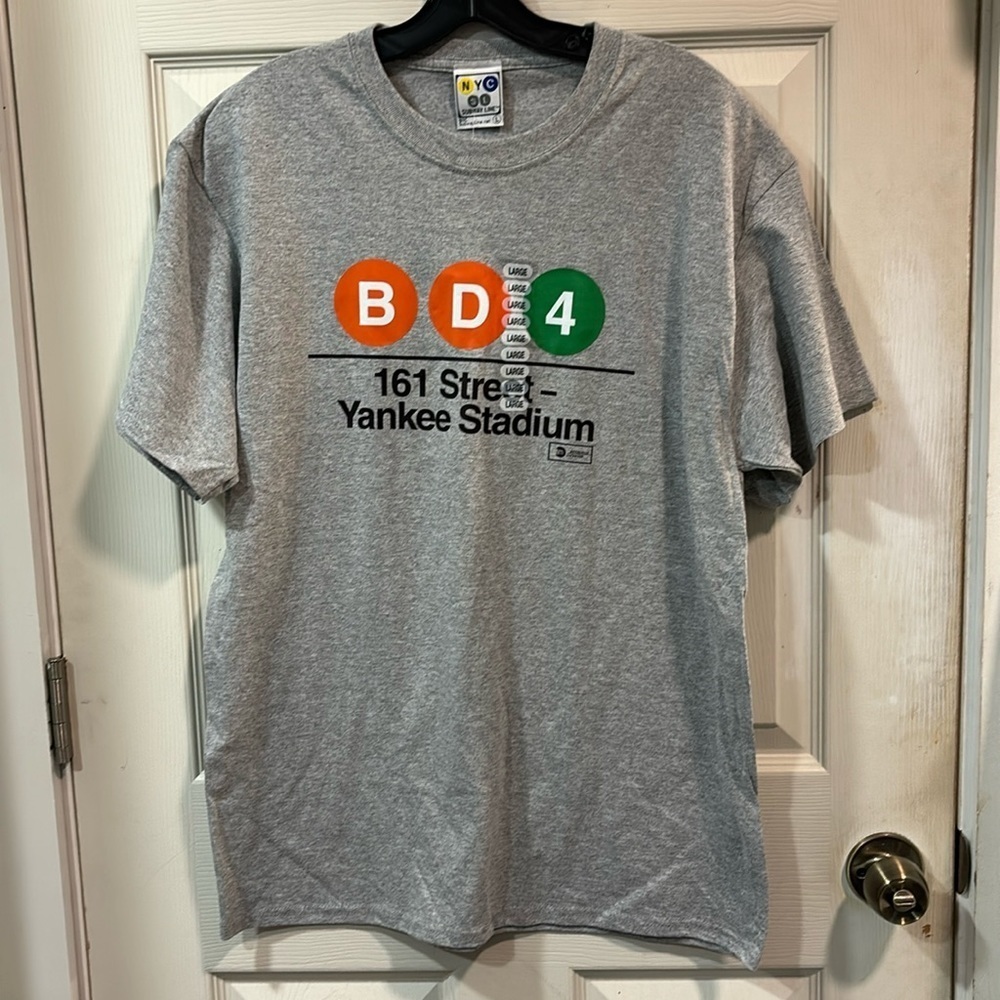 NWT NYC Subway Line New York Subway 161 Street Yankee Stadium T-Shirt Large